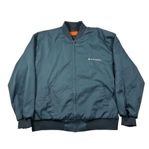 Red Kap Alpharma Bomber Jacket Gray Quilted Lined Workwear Size XXL